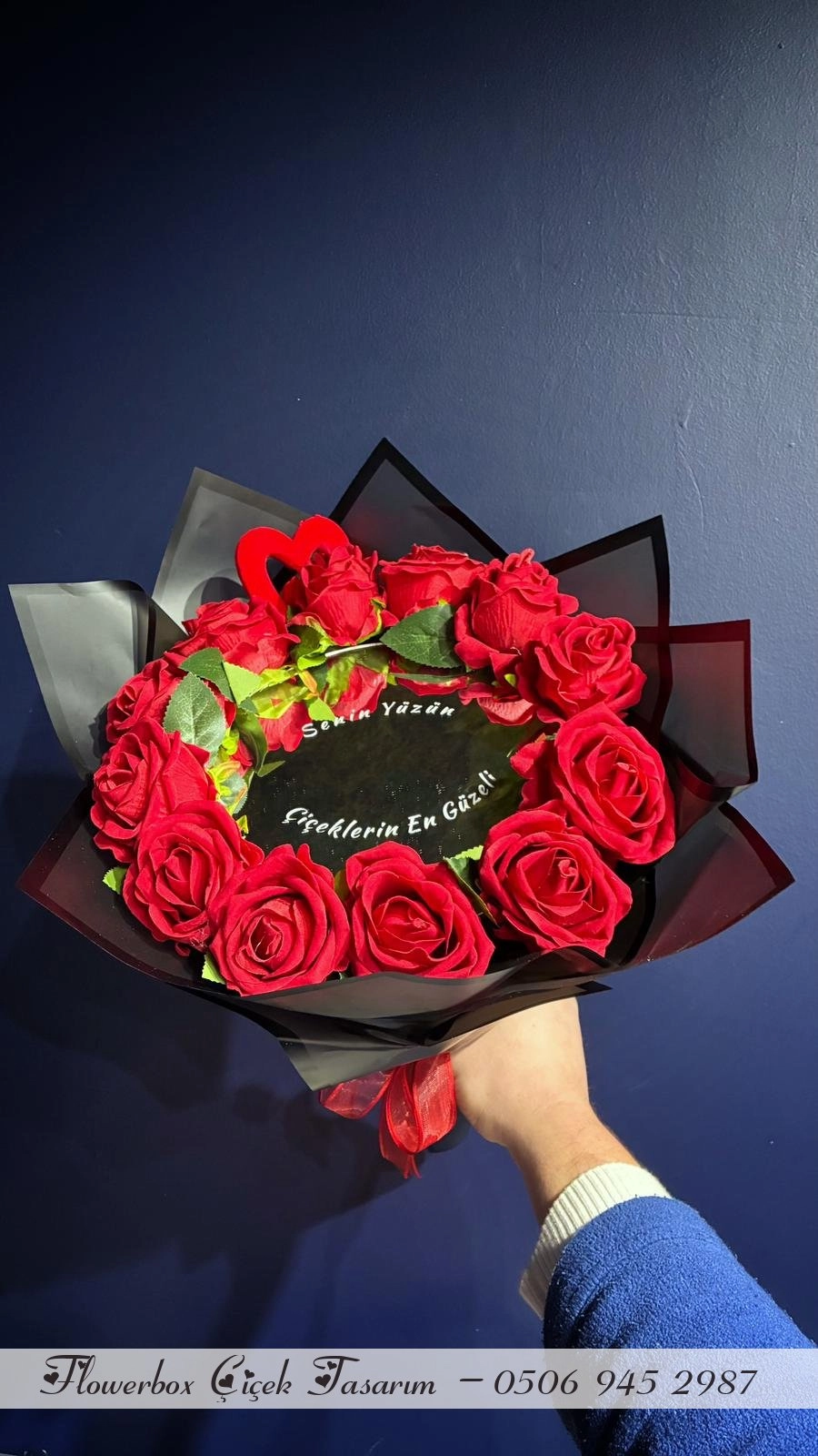 Aynalı Gül Buketi ( Yapay )