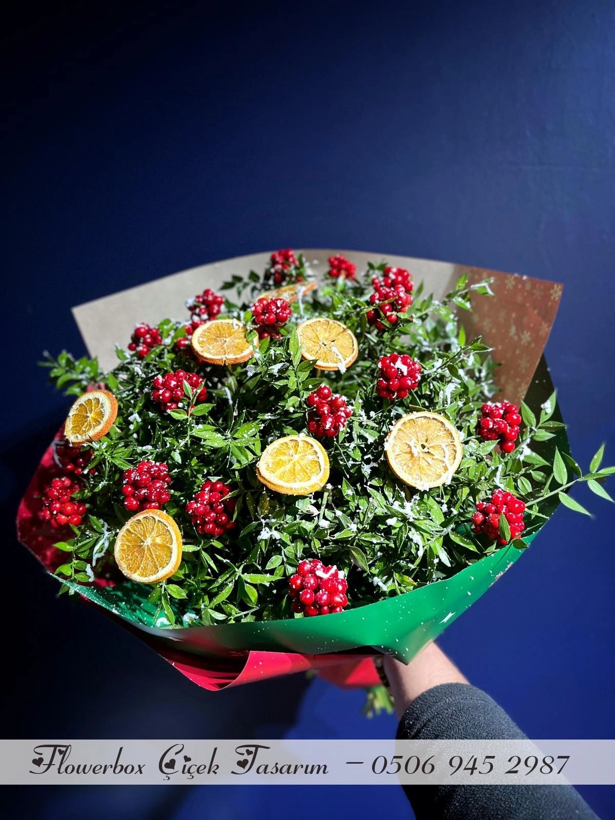 Garnitürlü Kokina Buketi ( 3'Lü )