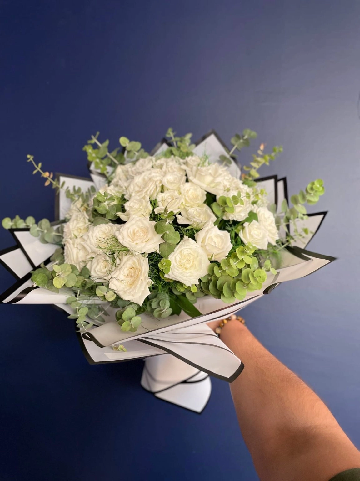 Beyaz Gül Buketi ( 20 Adet )