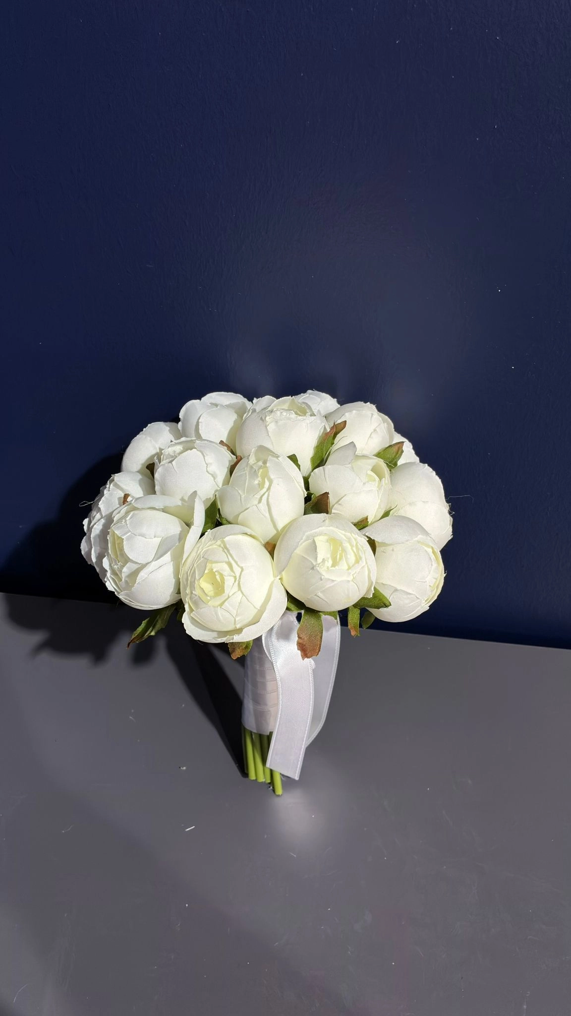 Beyaz Şakayık  Gelin Buketi  ( Yapay )