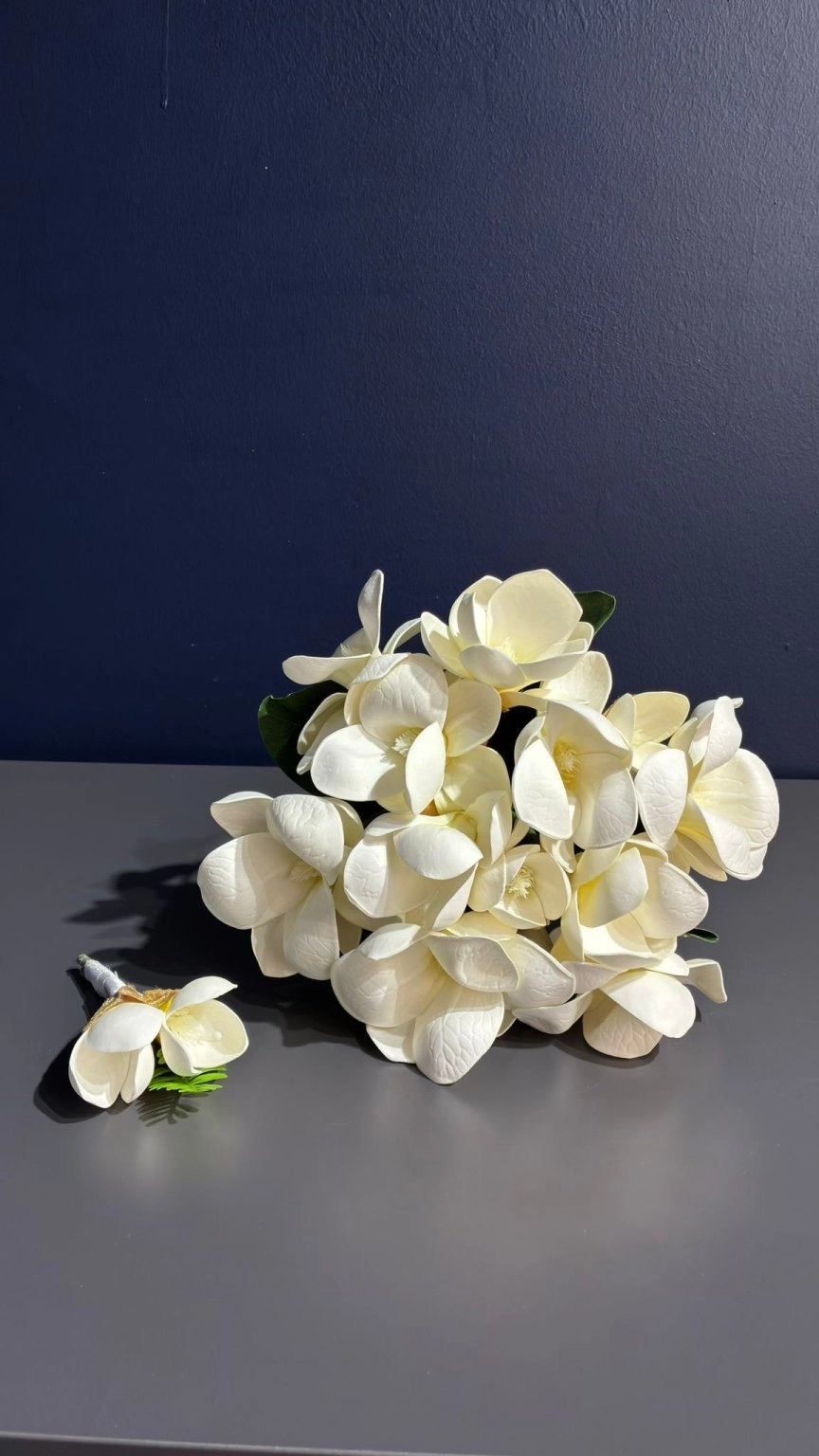 Manolya Çiçeği  Gelin Buketi ( Yapay )