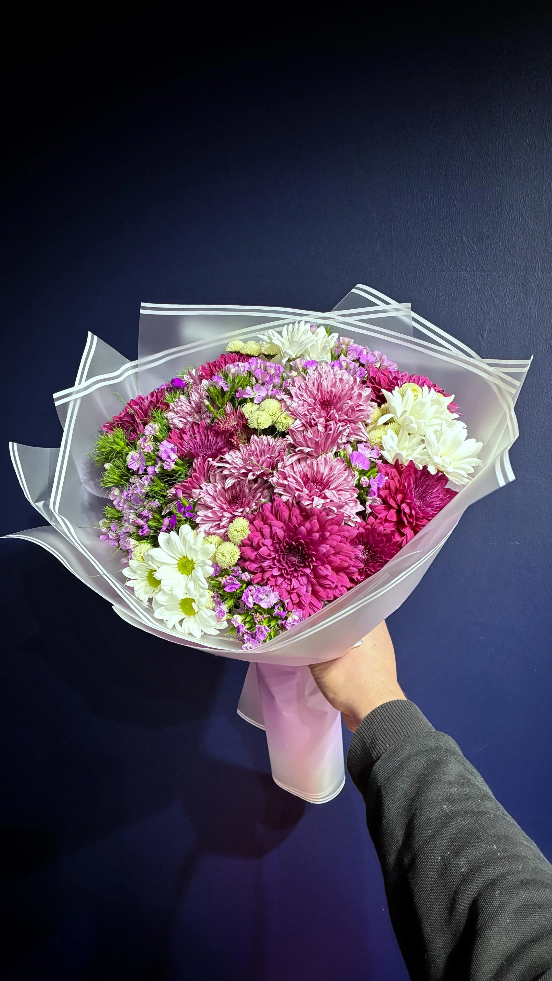 Renkli Karışık Papatya Buketi